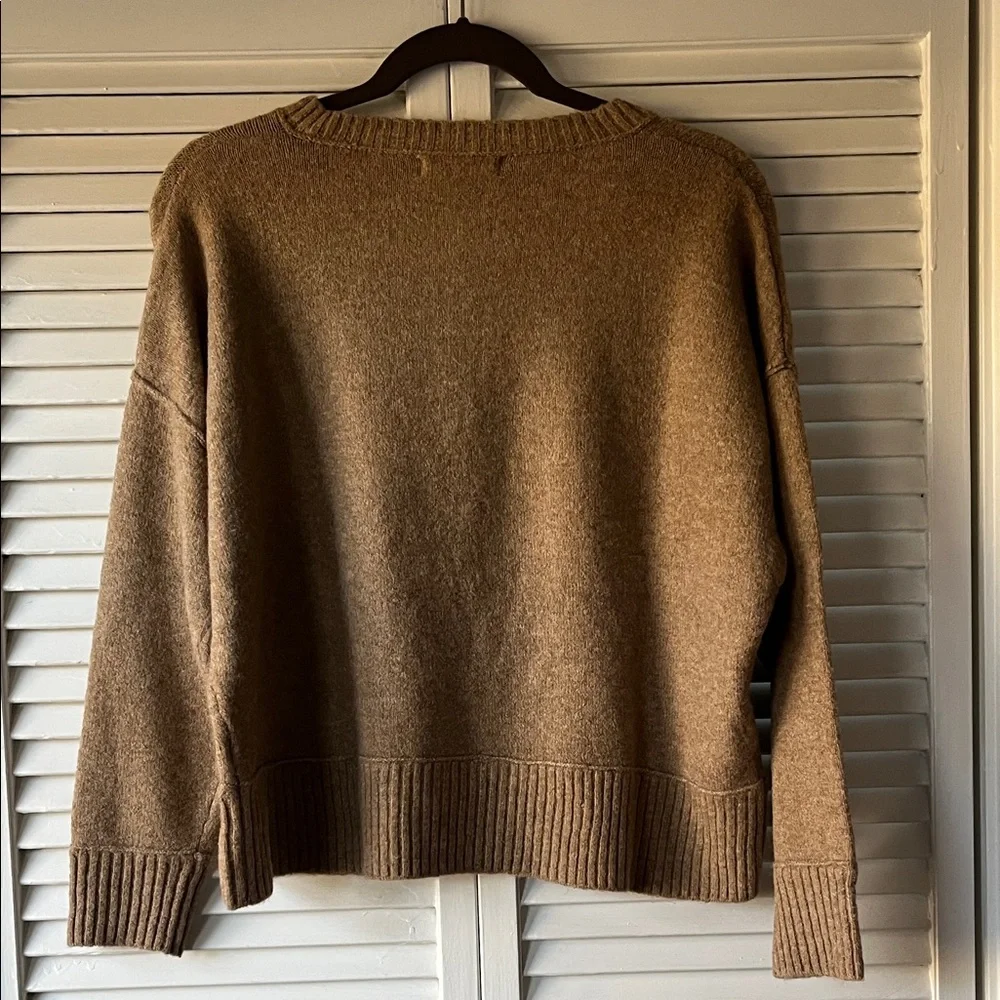 Workshop Republic Clothing Brown Crew Neck Sweater - Picture 5 of 7